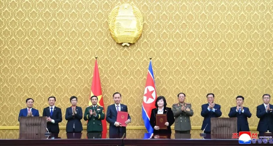 北朝鮮とベトナム、防衛・保健・メディア分野で新たな協力協定を締結