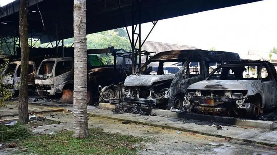 タイ南部の紛争地域で放火など51件の連携攻撃