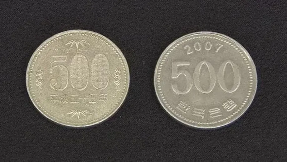 日本で韓国の500ウォン硬貨を500円硬貨として使う事例が急増、小規模店舗を圧迫
